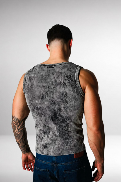 HEAVY RIB TANKTOP ACID WASH
