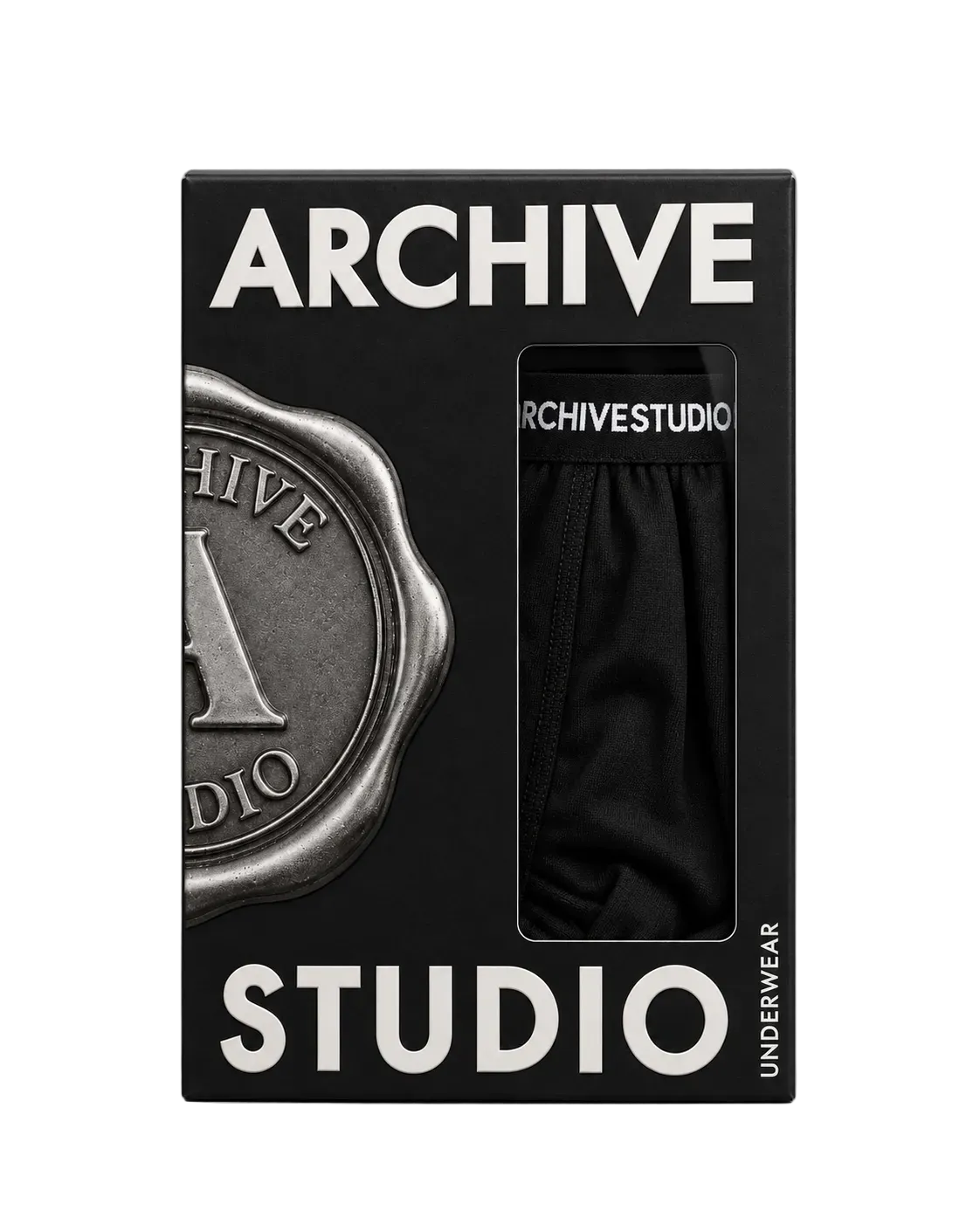 MEN’S BLACK BOXER BRIEFS — 2-PACK