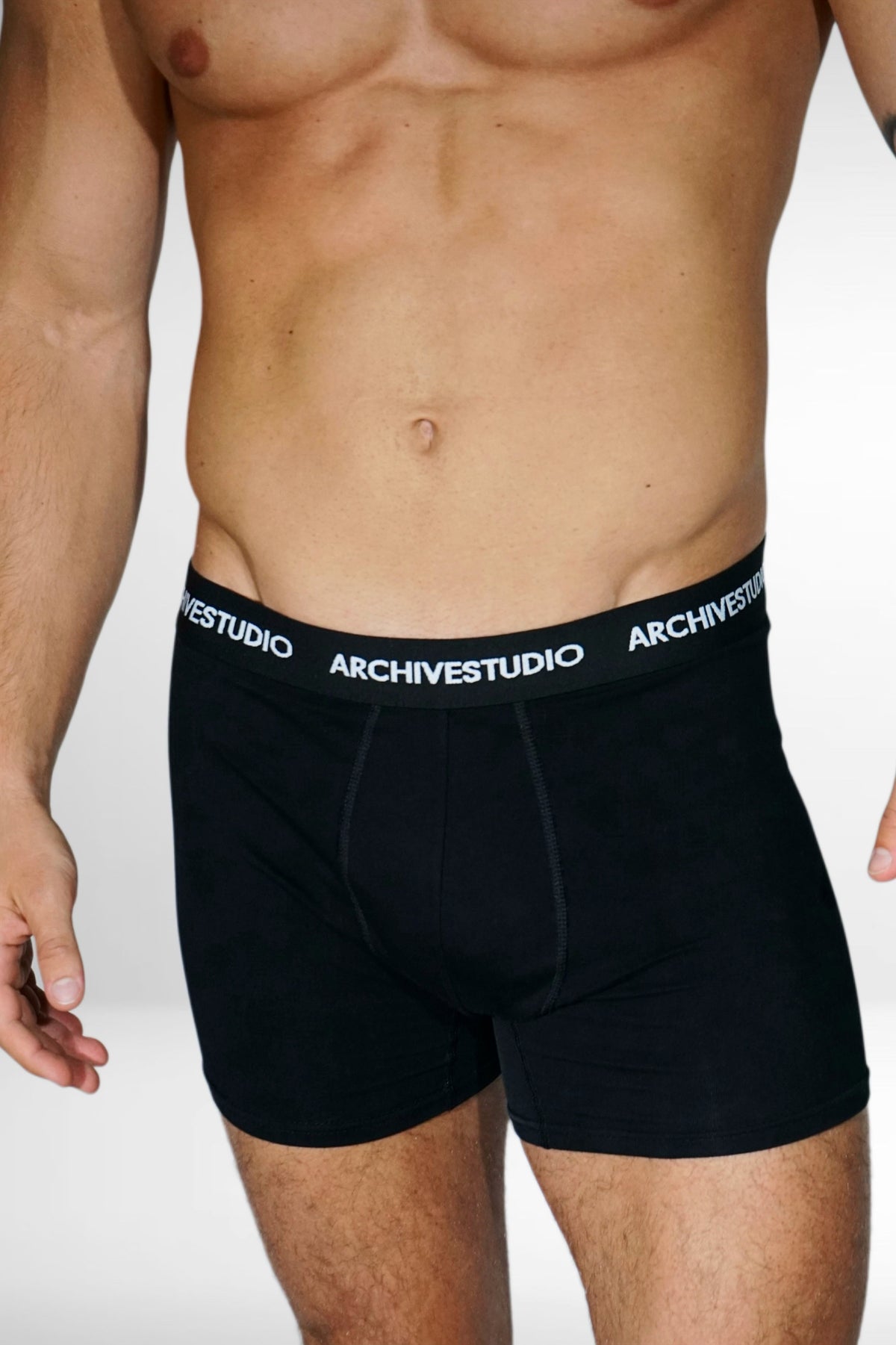 MEN’S BLACK BOXER BRIEFS — 2-PACK