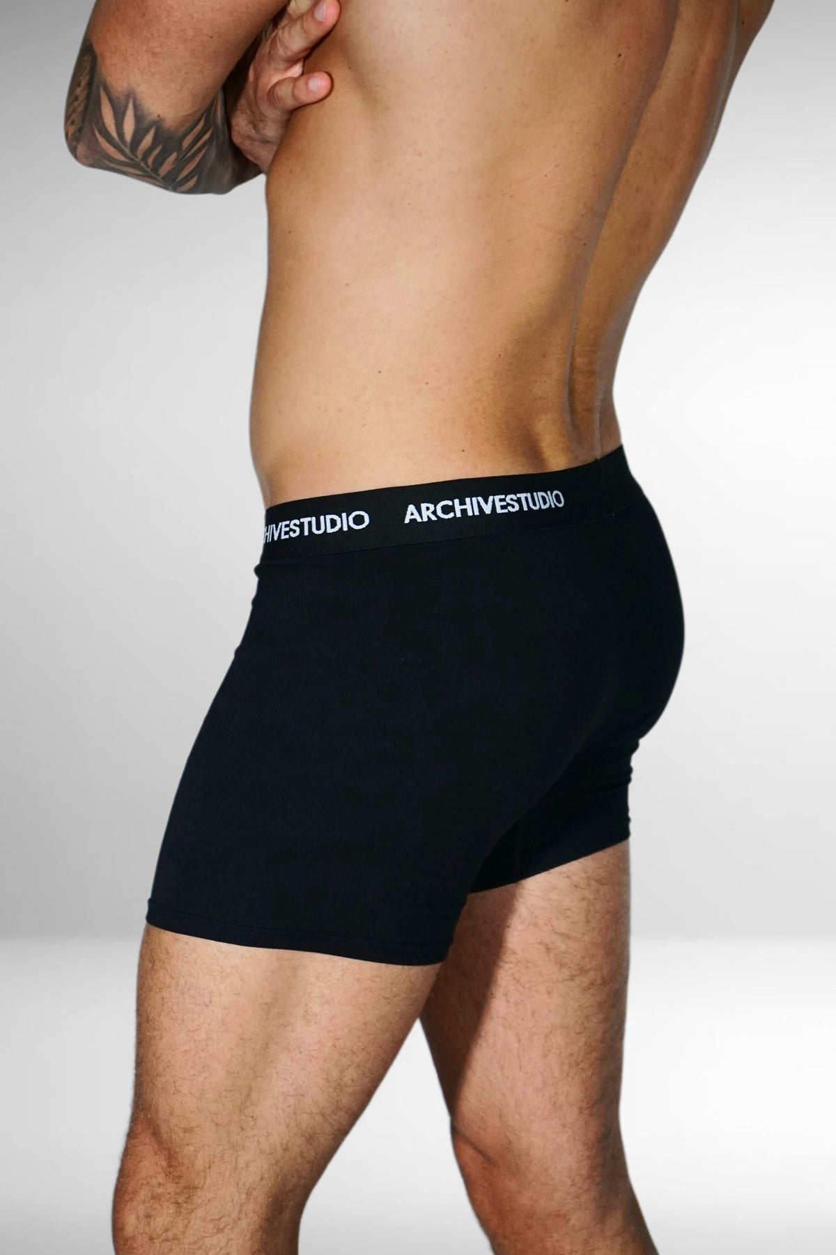 MEN’S BLACK BOXER BRIEFS — 2-PACK
